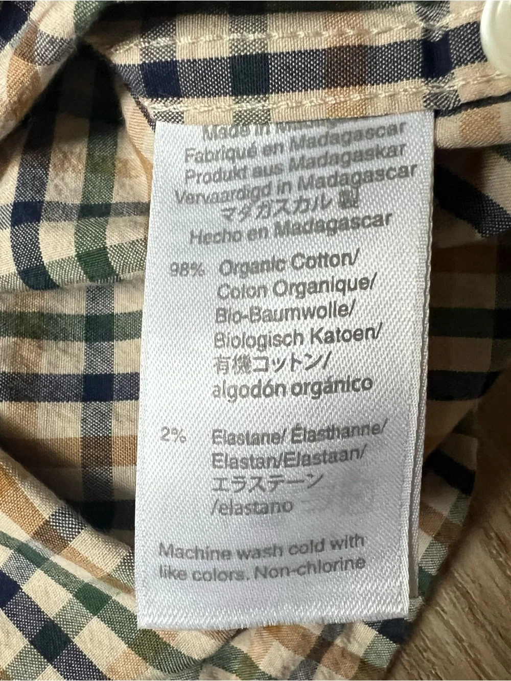 J. Crew lightweight plaid