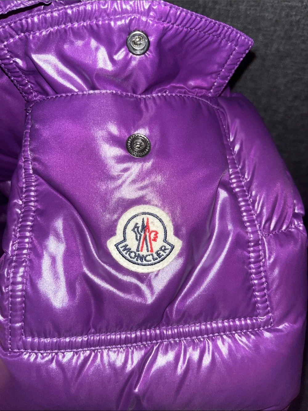 Moncler glossy hooded