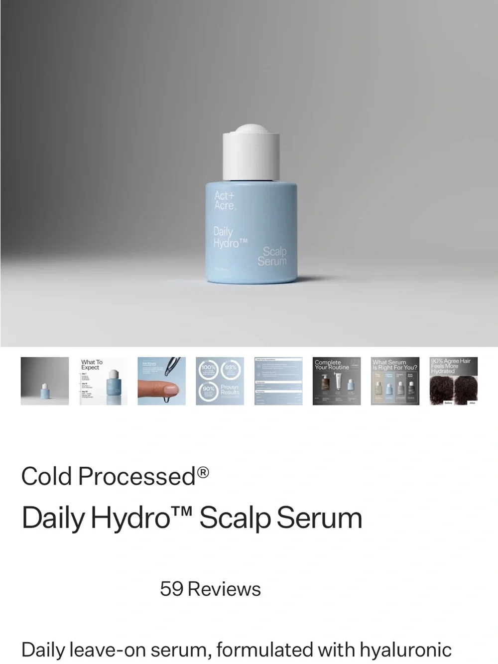 Act + Acre daily hydro