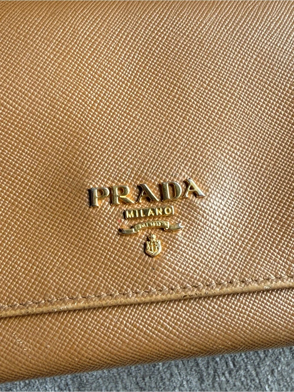 Prada tan brown