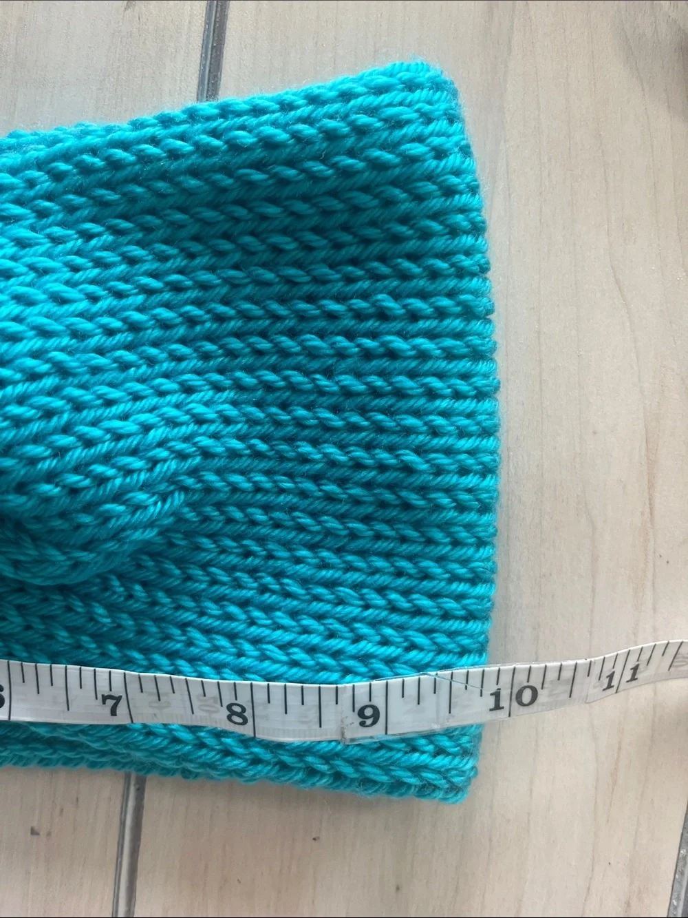 Handmade Teal Crochet Scarf & Headband Set