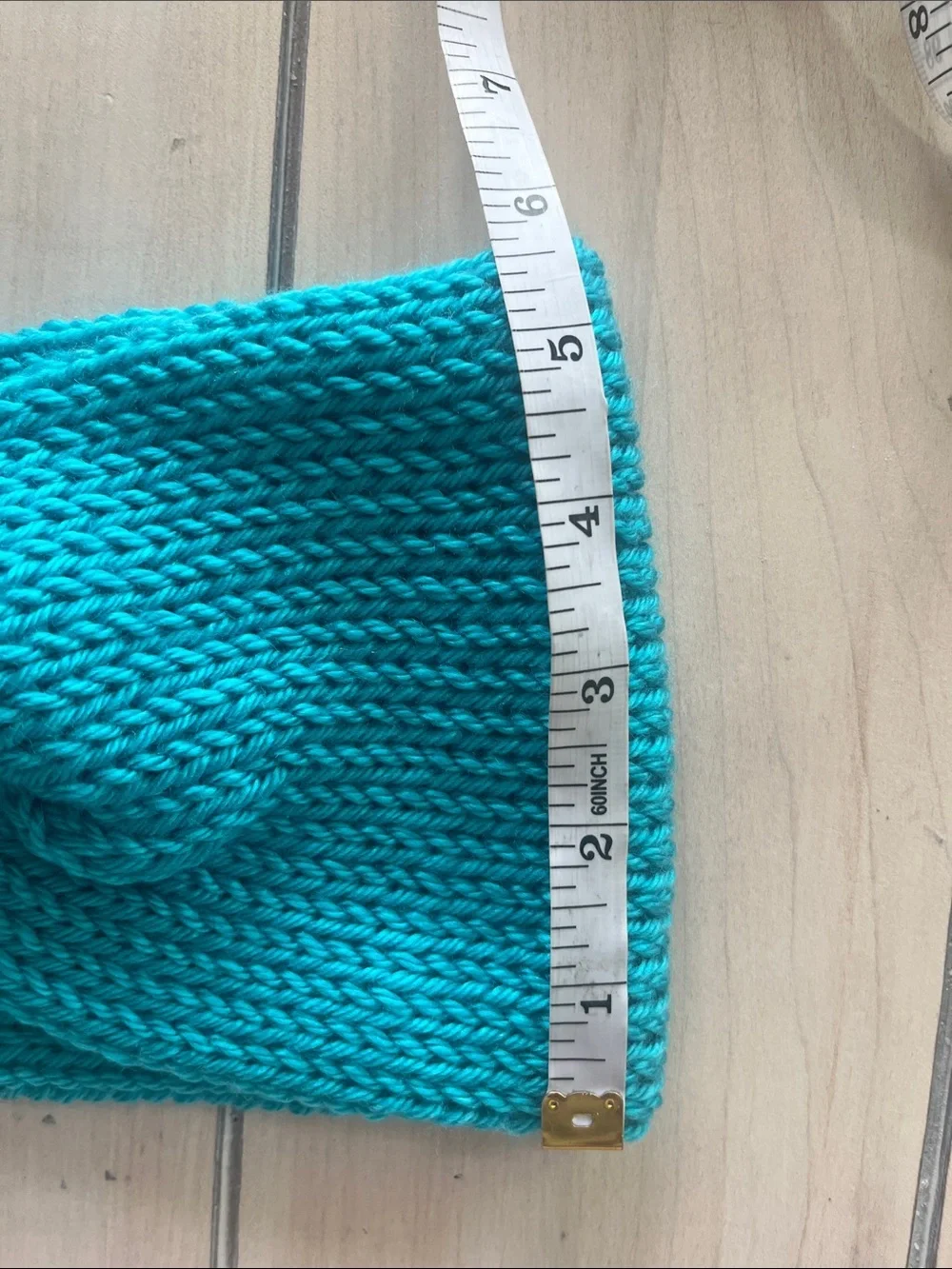 Handmade Teal Crochet Scarf & Headband Set