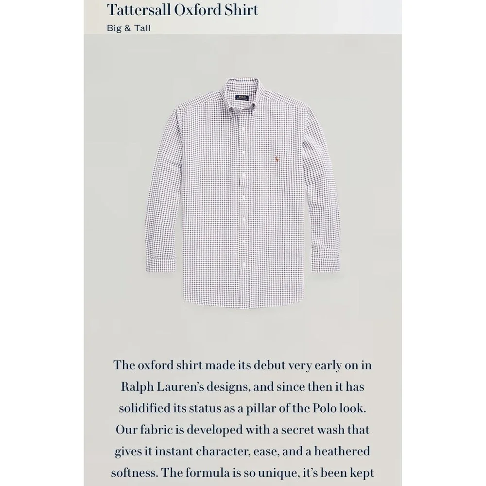 Polo Ralph Lauren measurements pit