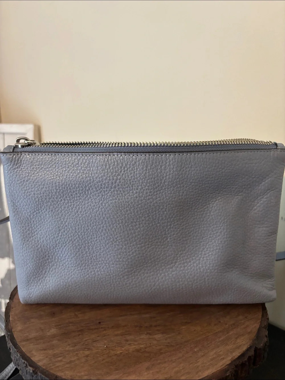 Coach compact pebbled