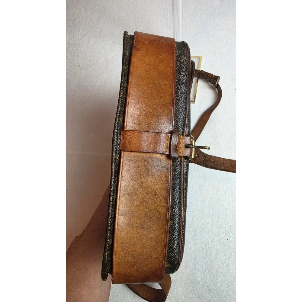 Authentic Vintage Louis Vuitton Monogram Cartouchière 26 GM Crossbody Bag - 1985