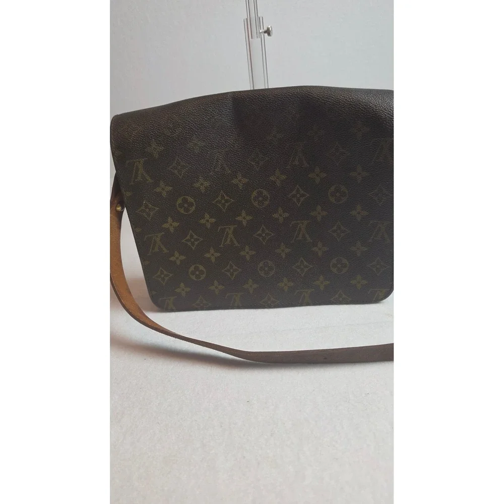 Authentic Vintage Louis Vuitton Monogram Cartouchière 26 GM Crossbody Bag - 1985