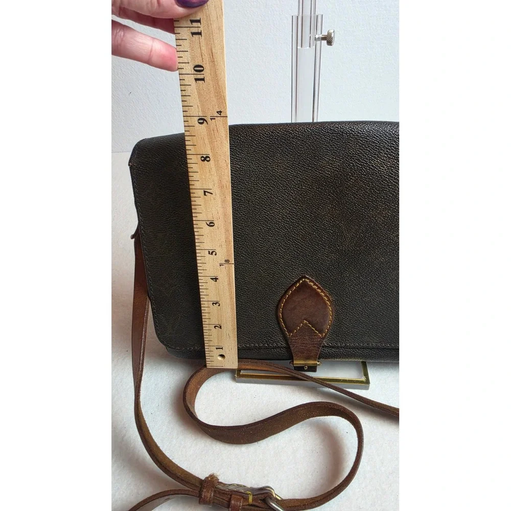 Authentic Vintage Louis Vuitton Monogram Cartouchière 26 GM Crossbody Bag - 1985