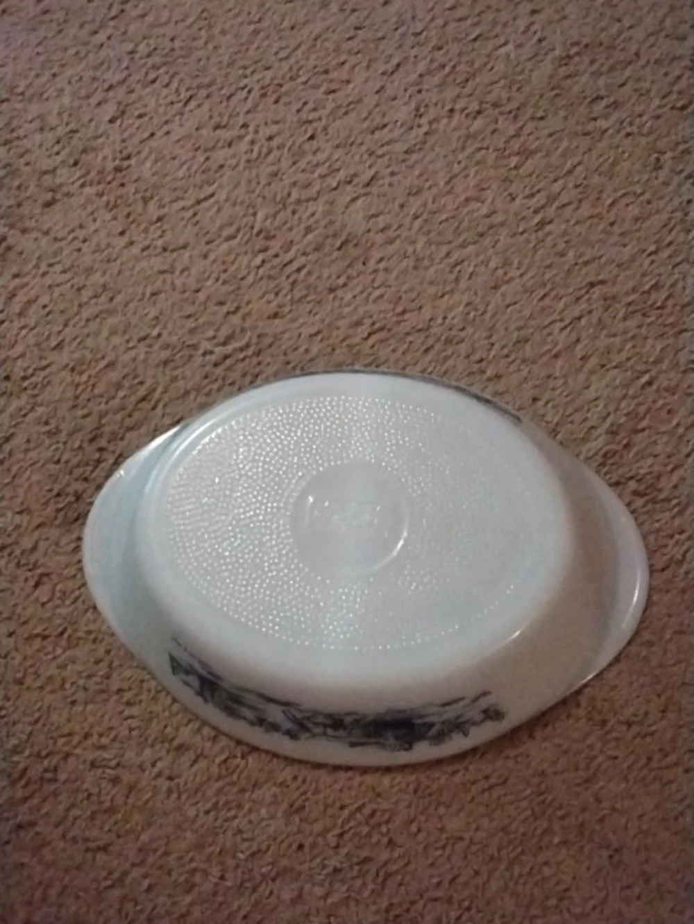 Glasbake white ceramic