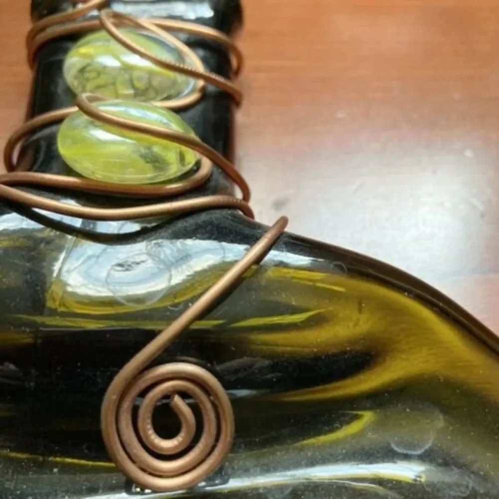 Hand Crafted recycled green