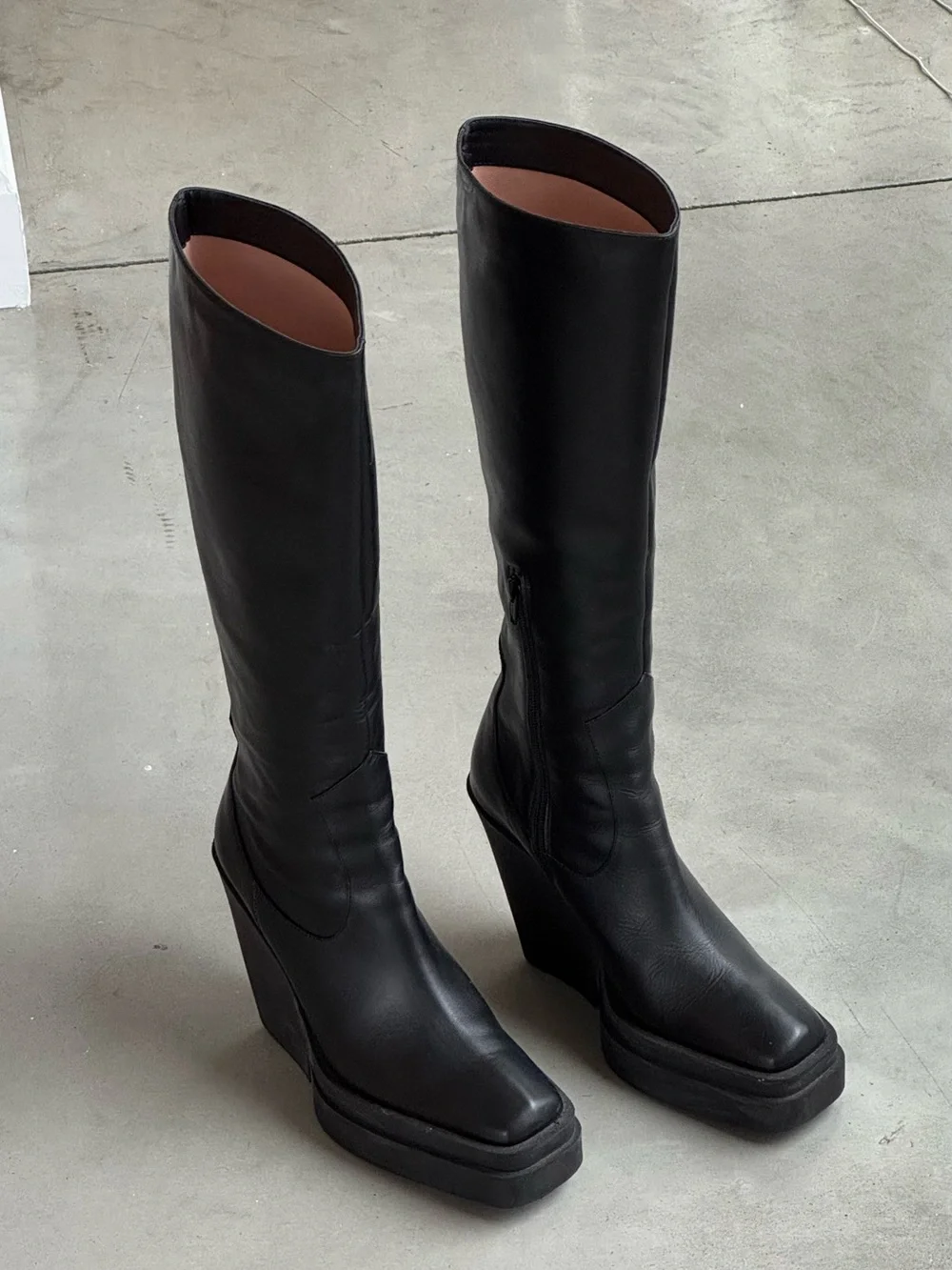 Gia Borghini leather but sole