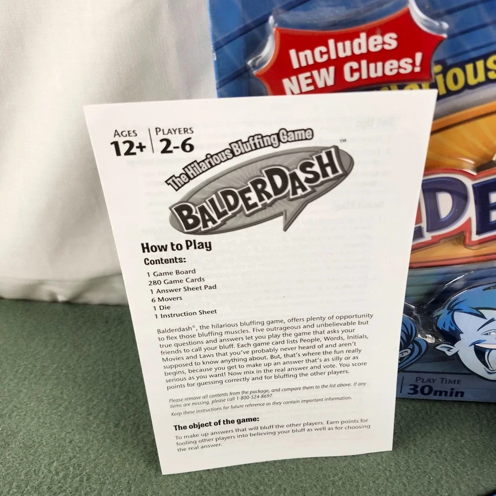 Mattel balderdash board