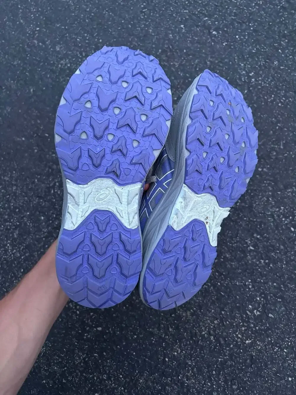 ASICS Women's Gel-Venture 10 Trail Running Shoes Gravel Blue Violet Size 9 Wide