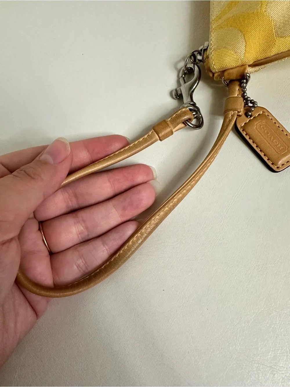 Coach wristlet sunny