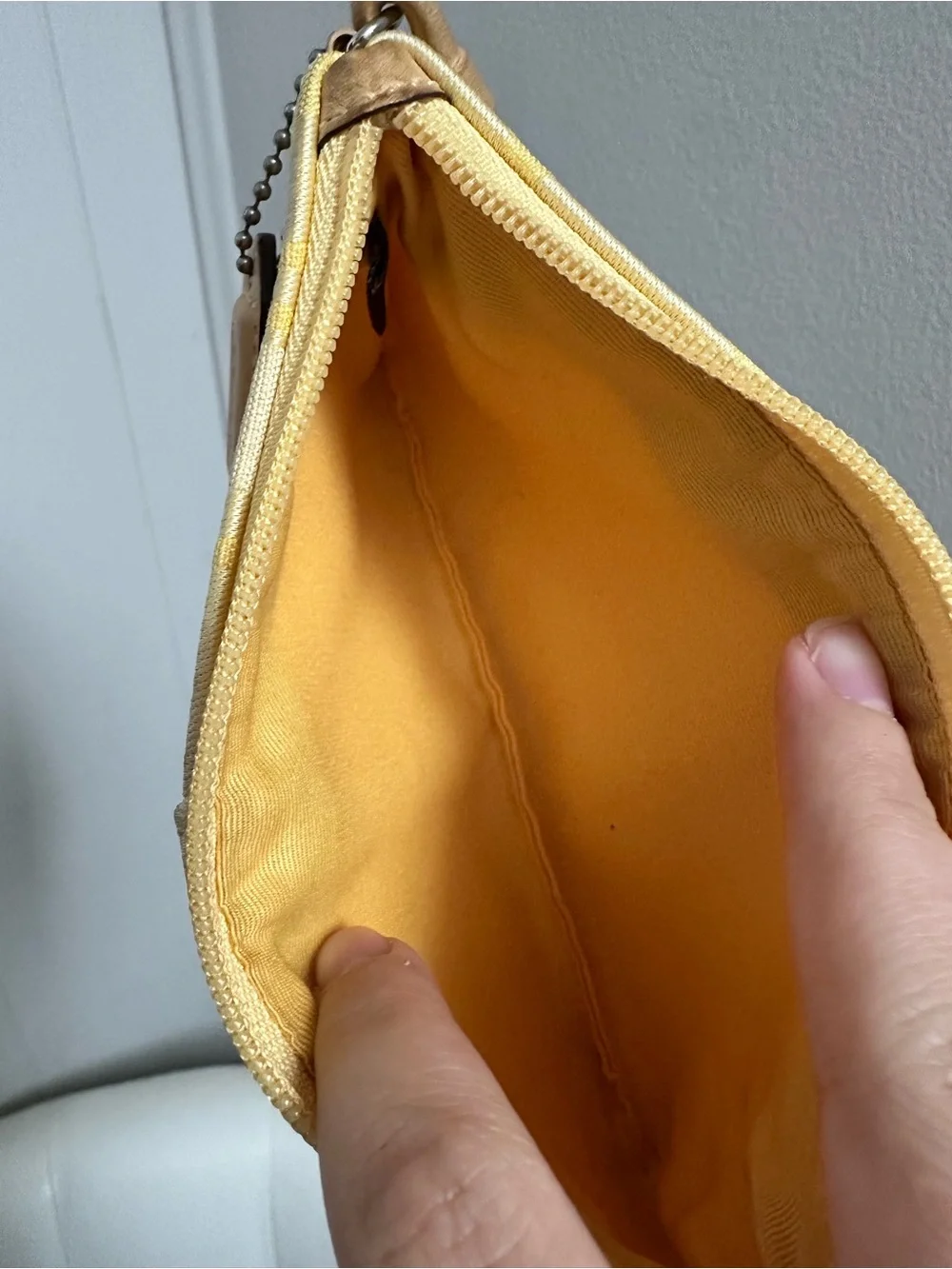 Coach wristlet sunny