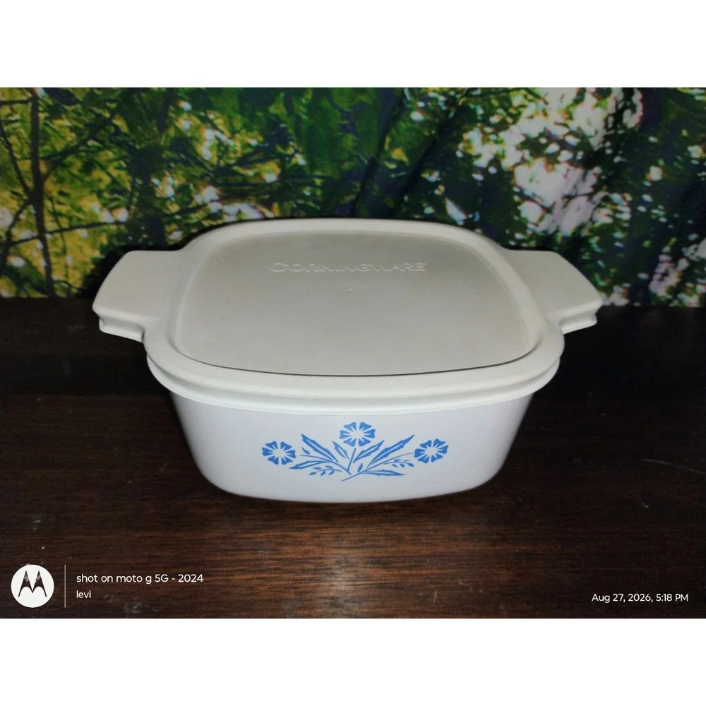 Corningware blue cornflower