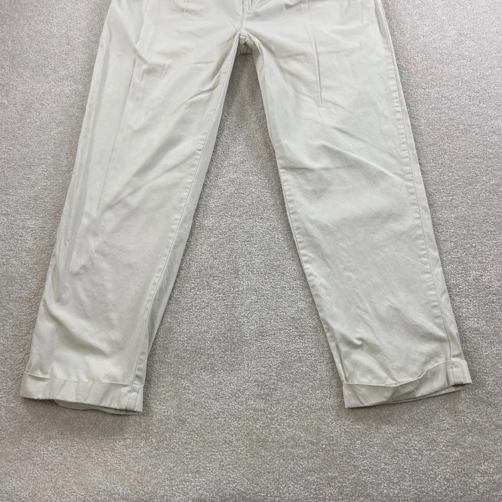 Polo Ralph Lauren Hammond Pant Men 33x30 Tan Beige Pleated Cuffed Chinos