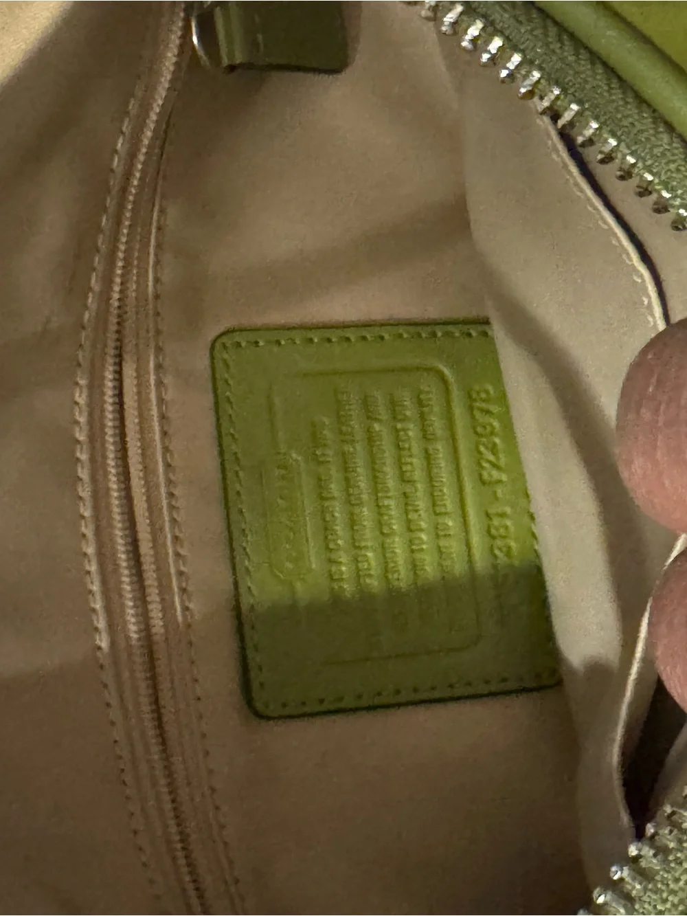 Coach stylish green