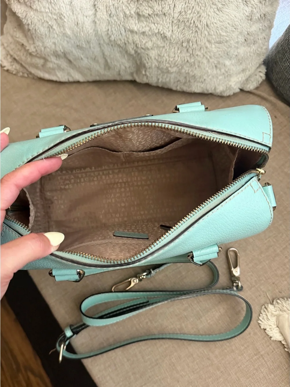 kate spade structured leather