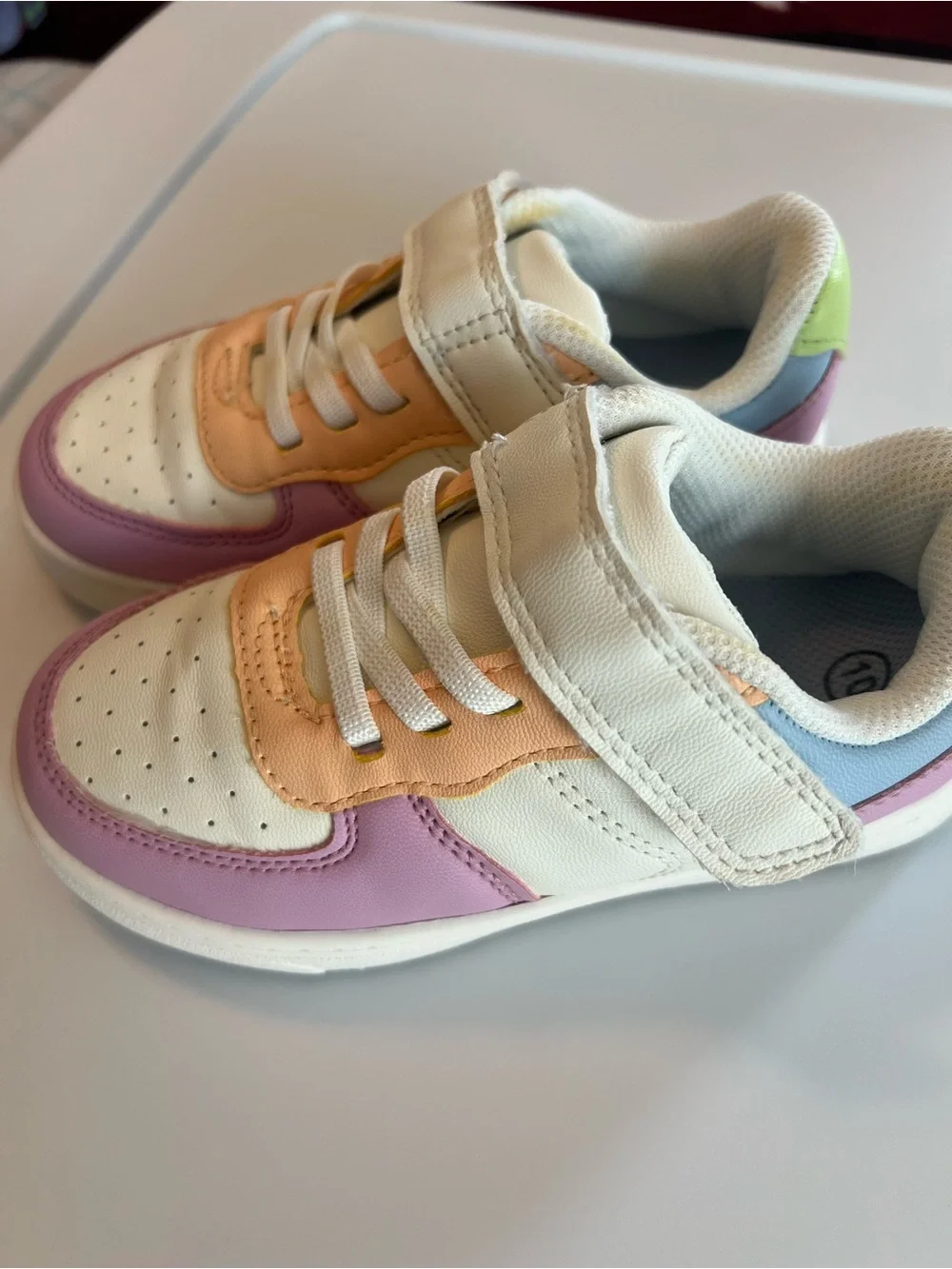 Cat & Jack Cream Pink Peach Kids Sneakers