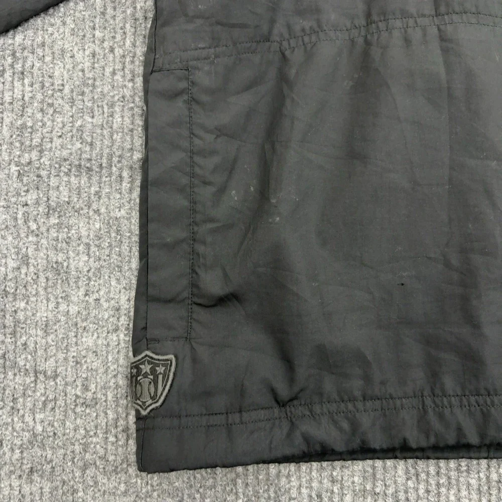 Nike Baseball Windbreaker Mens L Black Polyester V-Neck Pullover Sportswear