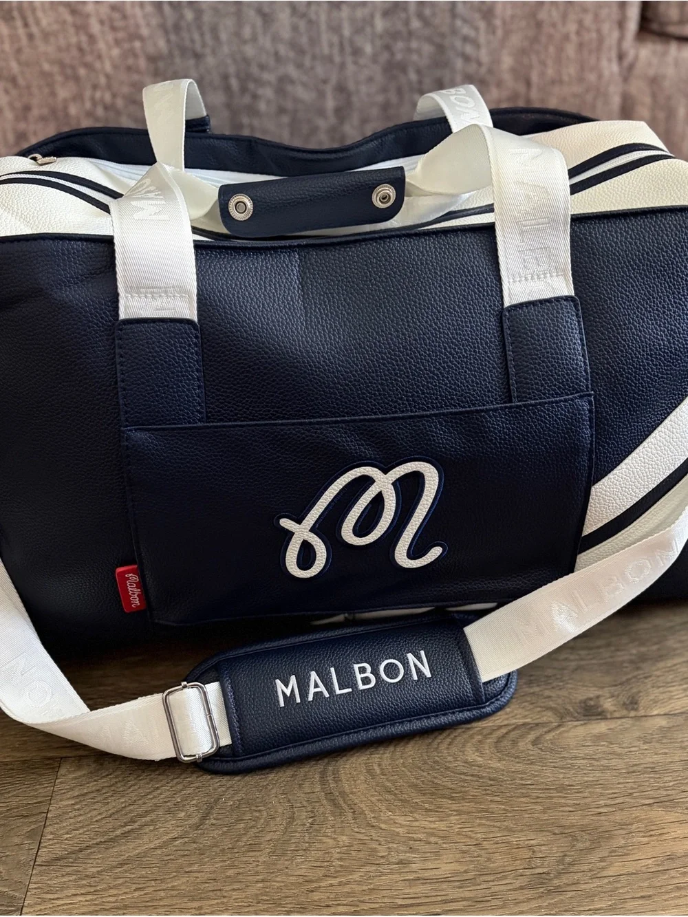 Malbon navy white