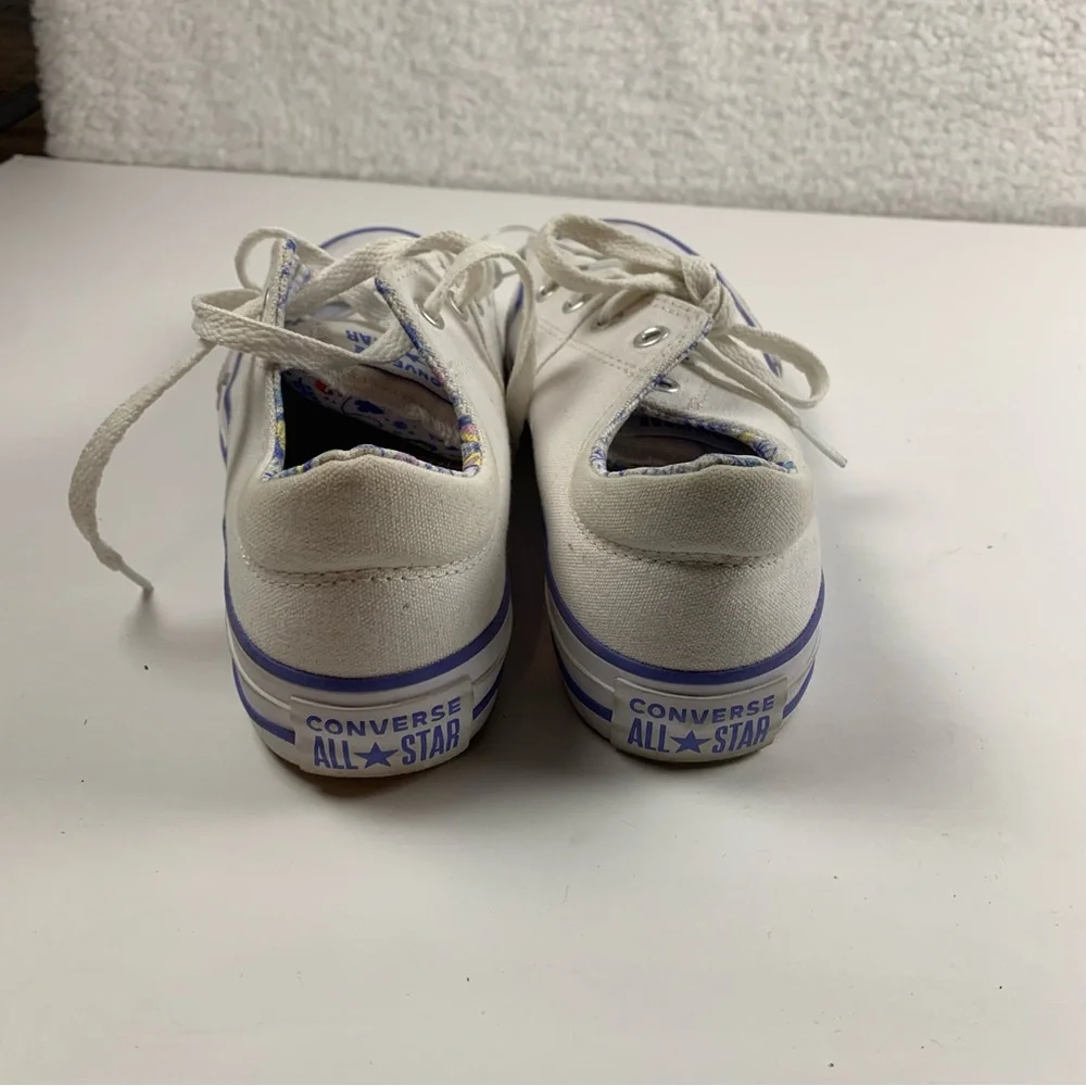 Converse Madison Magic Sneakers Padded Lace‎ Up Floral Print Size 4 White 7280
