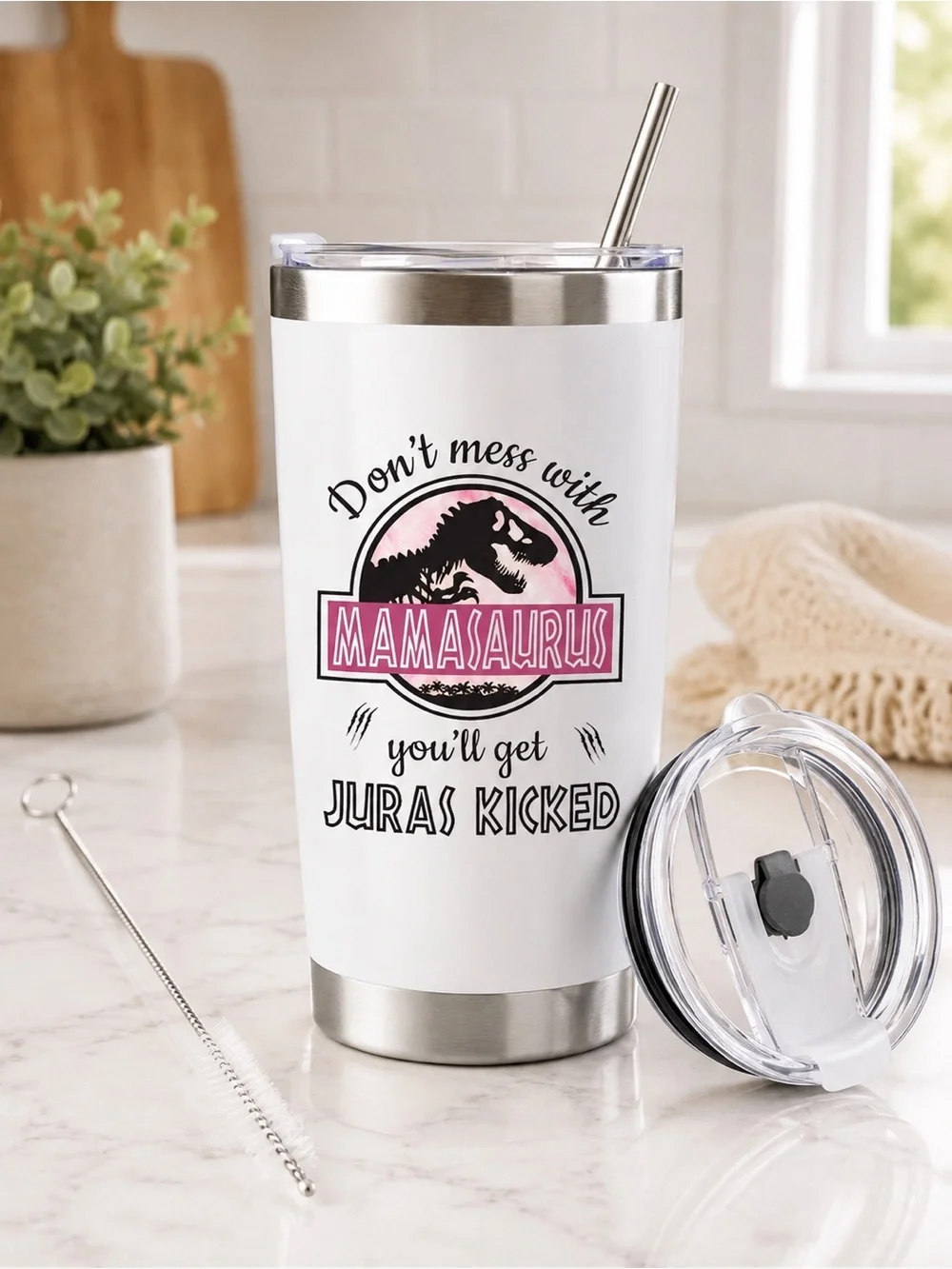 NWT Mamasaurus 20oz Tumbler with Lid