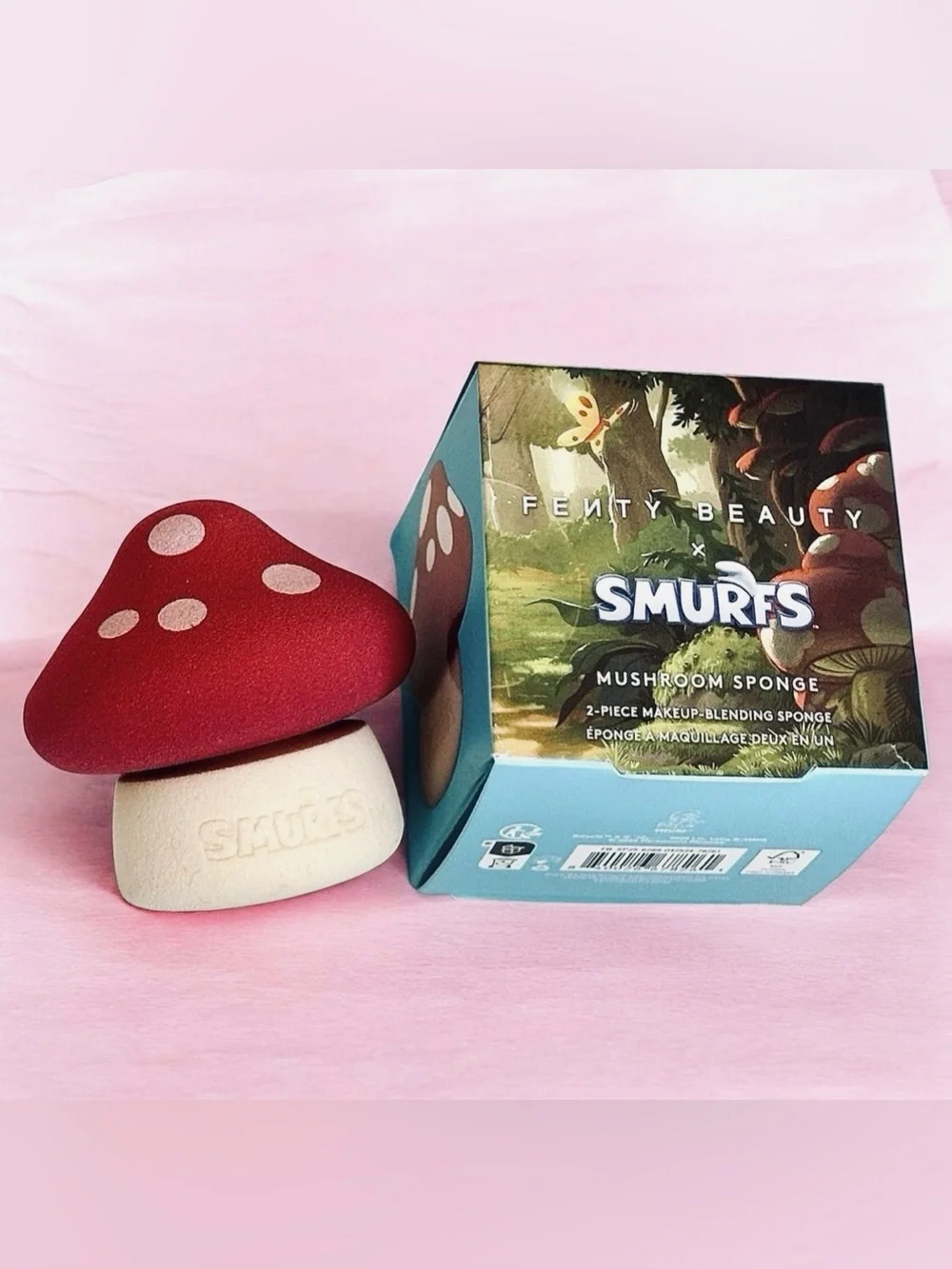 Fenty Beauty Smurf 2pc Mushroom Blending Sponge Lmt Ed. NIB
