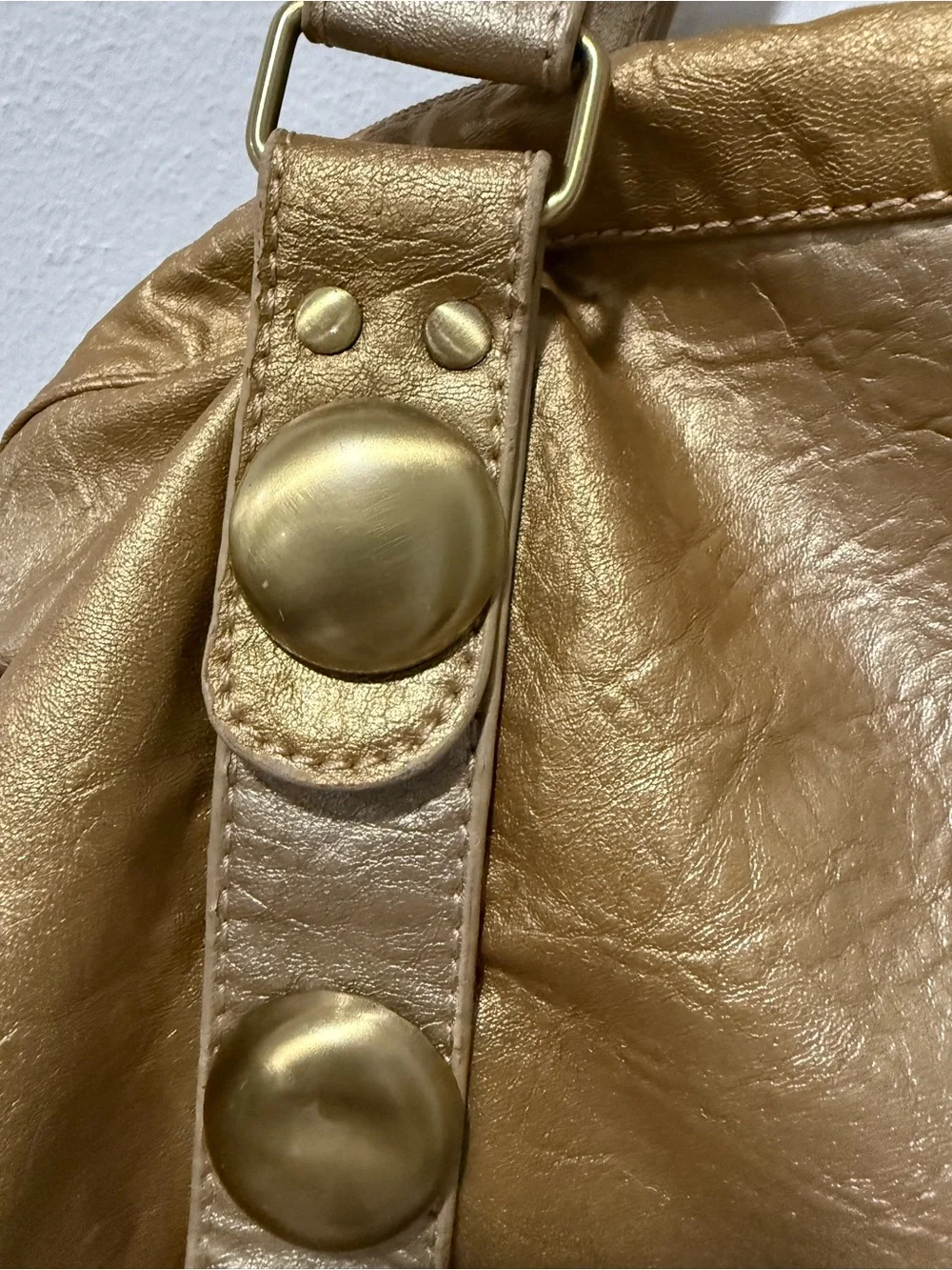 Big Buddha Metallic Gold Ombré Women's Tote Shoulder Bag