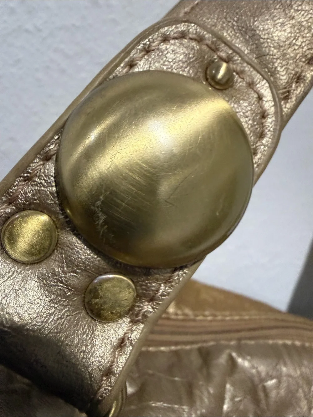 Big Buddha Metallic Gold Ombré Women's Tote Shoulder Bag