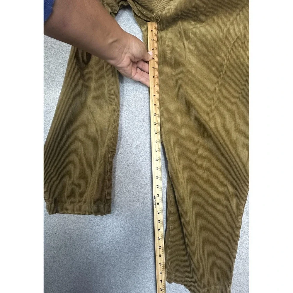 Vintage Polo Ralph Lauren‎ Corduroy Pant Mens 38x30 Gold Double Pleat Made USA