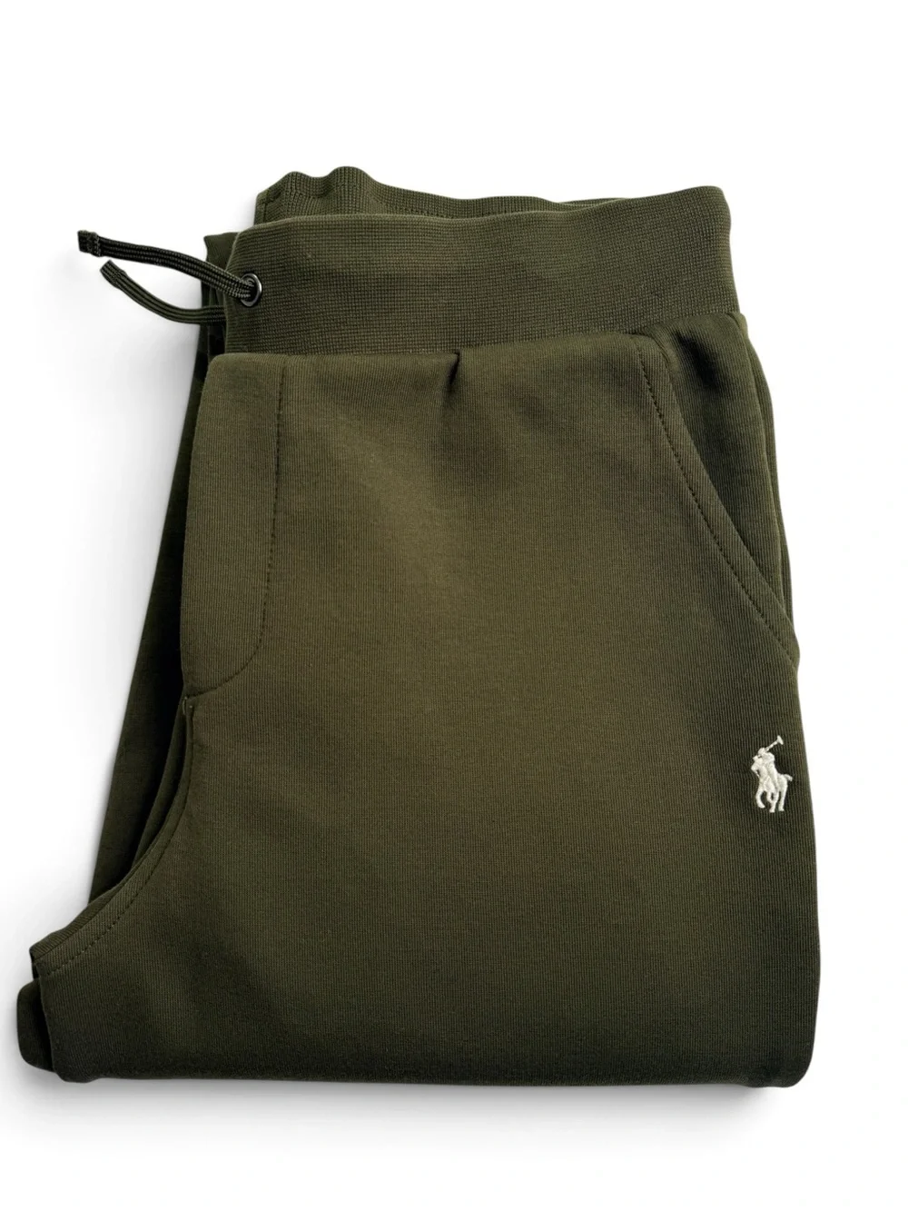 Polo Ralph Lauren Boys L 14-16 Olive Green Jogger Sweatpants Pony Logo
