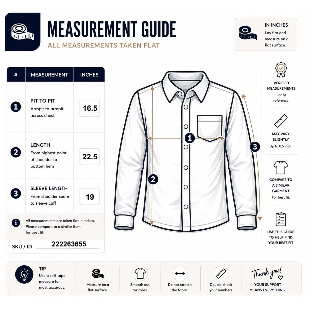 Ralph Lauren measurements pit