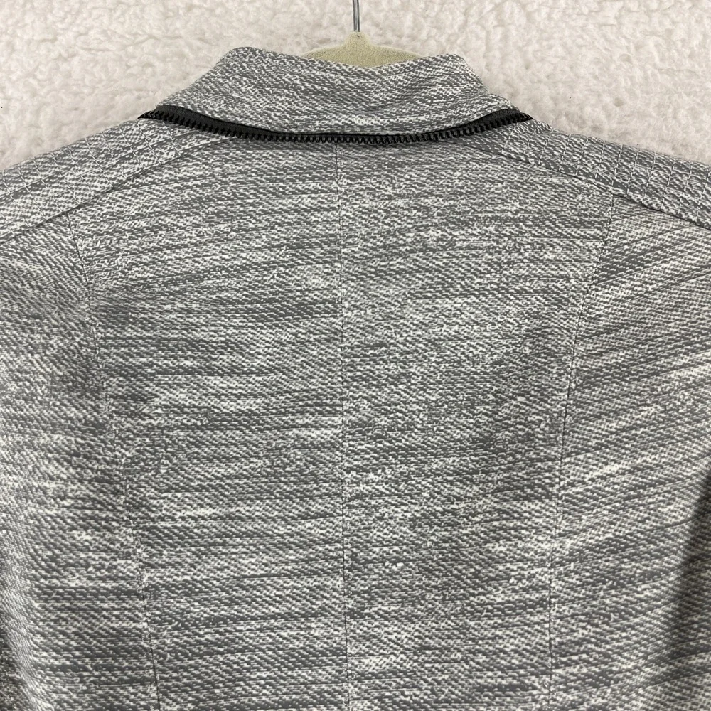 Lululemon Bust A Move Jacket Women Size 6 Commuter Denim Silver Spoon Slate Grey