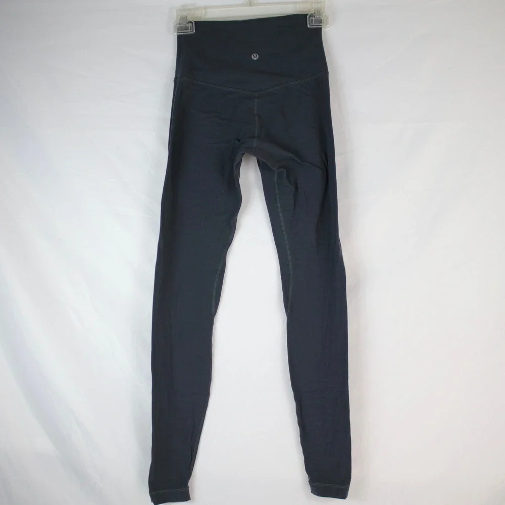 Lululemon Align Dark Gray Leopard Print High‎ Rise Joggers Pants Leggings