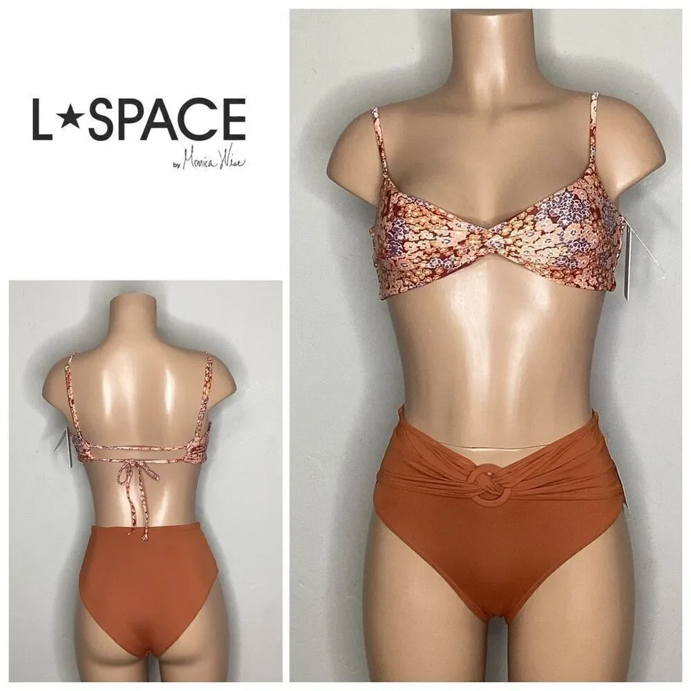 New. L*SPACE  floral bikini set. Small. Retails $198.
