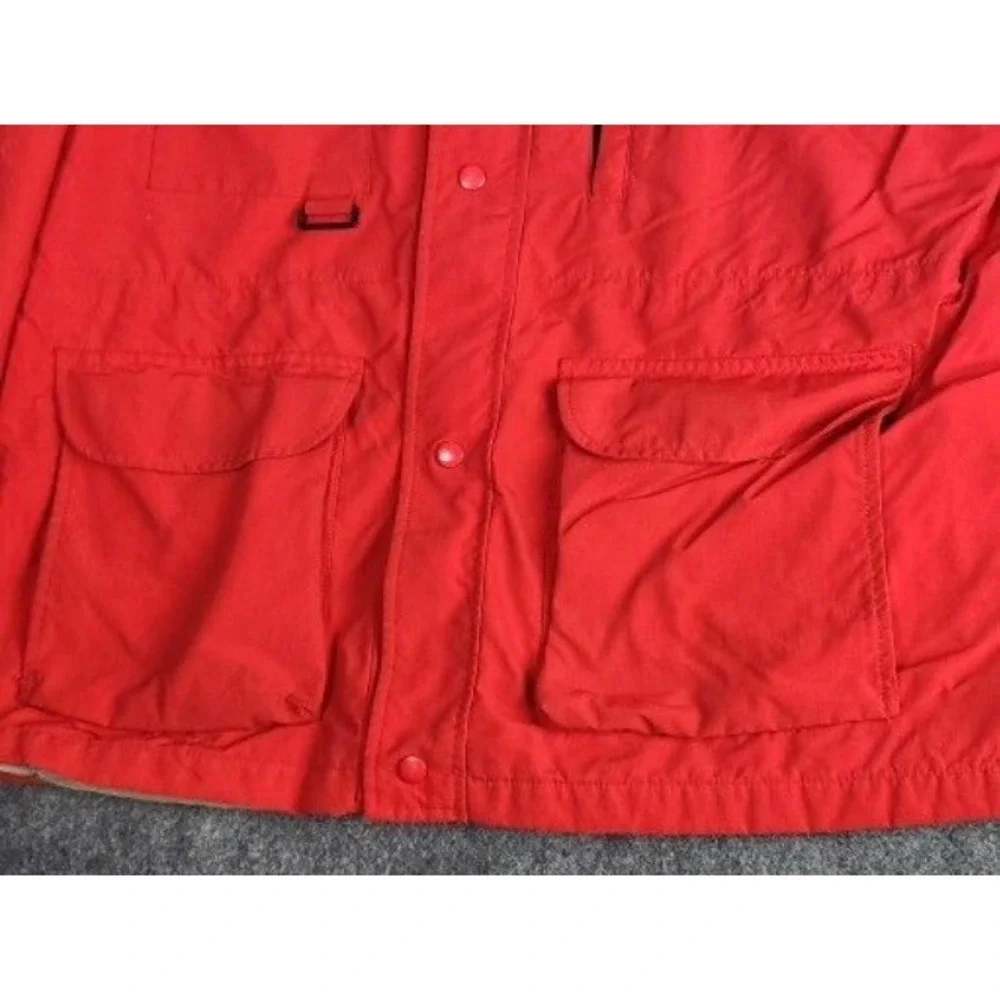 Vintage 80s Eddie Bauer‎ Gore-Tex Mountain Parka Jacket Mens XL Red Black Tag