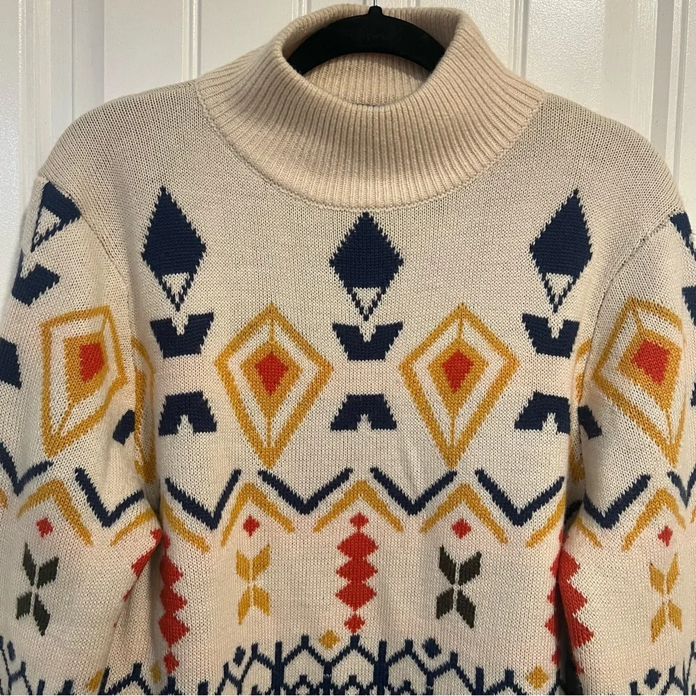 Paisley & Gray Slim Fit Wool Blend Aspen Geometric Pattern‎ Sweater. Size XL.
