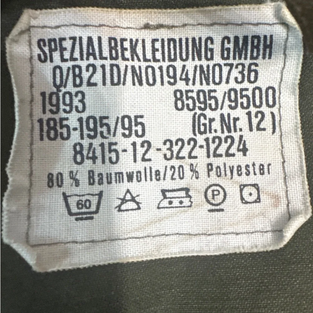 Spezialbekleidung GMBH authentic 1993