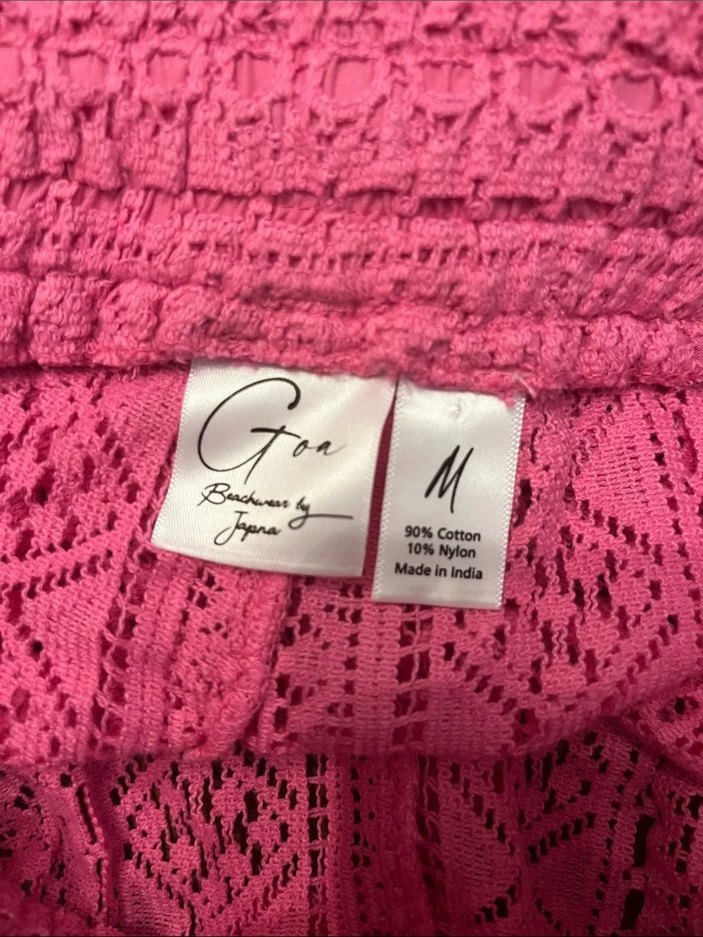 goa beachwear bright pink