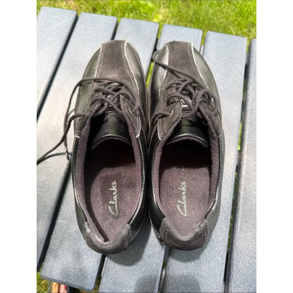 Clarks suede leather