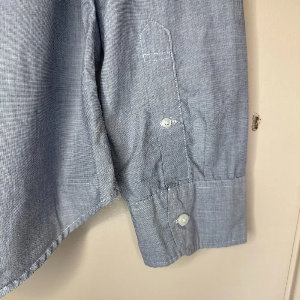 J. CREW men's size large L Coolmax slim secret wash shirting lightweight shirt