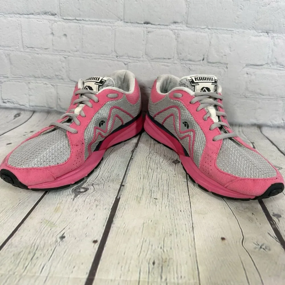 Karhu Fast4 Womens 8.5 Pink Gray Fulcrum Running Shoes F200091 Retro Sneakers