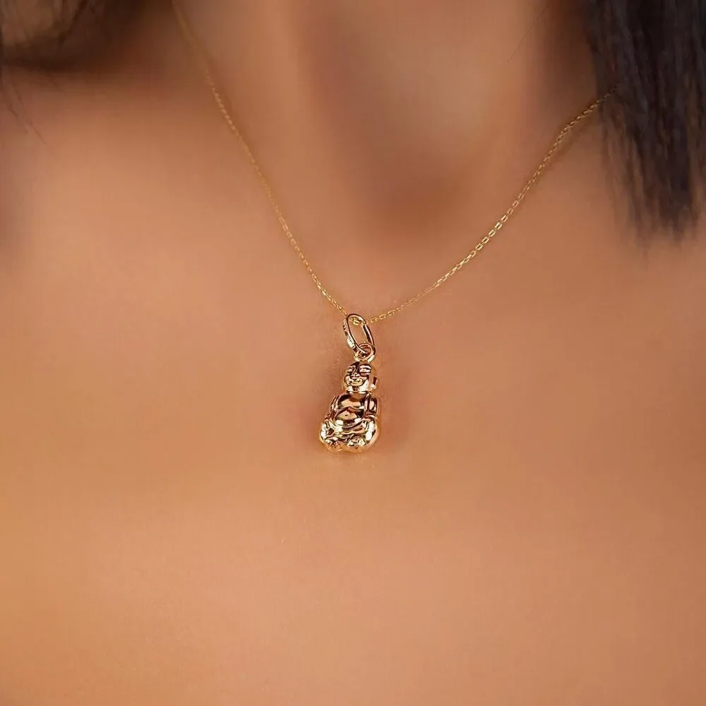 14K Gold Buddha Charm | Spiritual Pendant By Tehrani Jewelry
