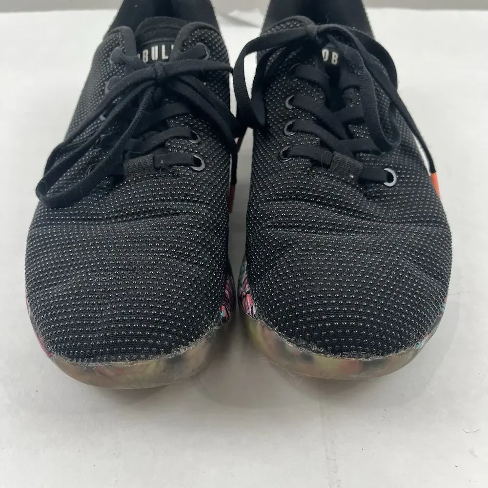 NOBULL Black Daisy Floral Trainer Low Top Lifting Shoes Women's US Size 9