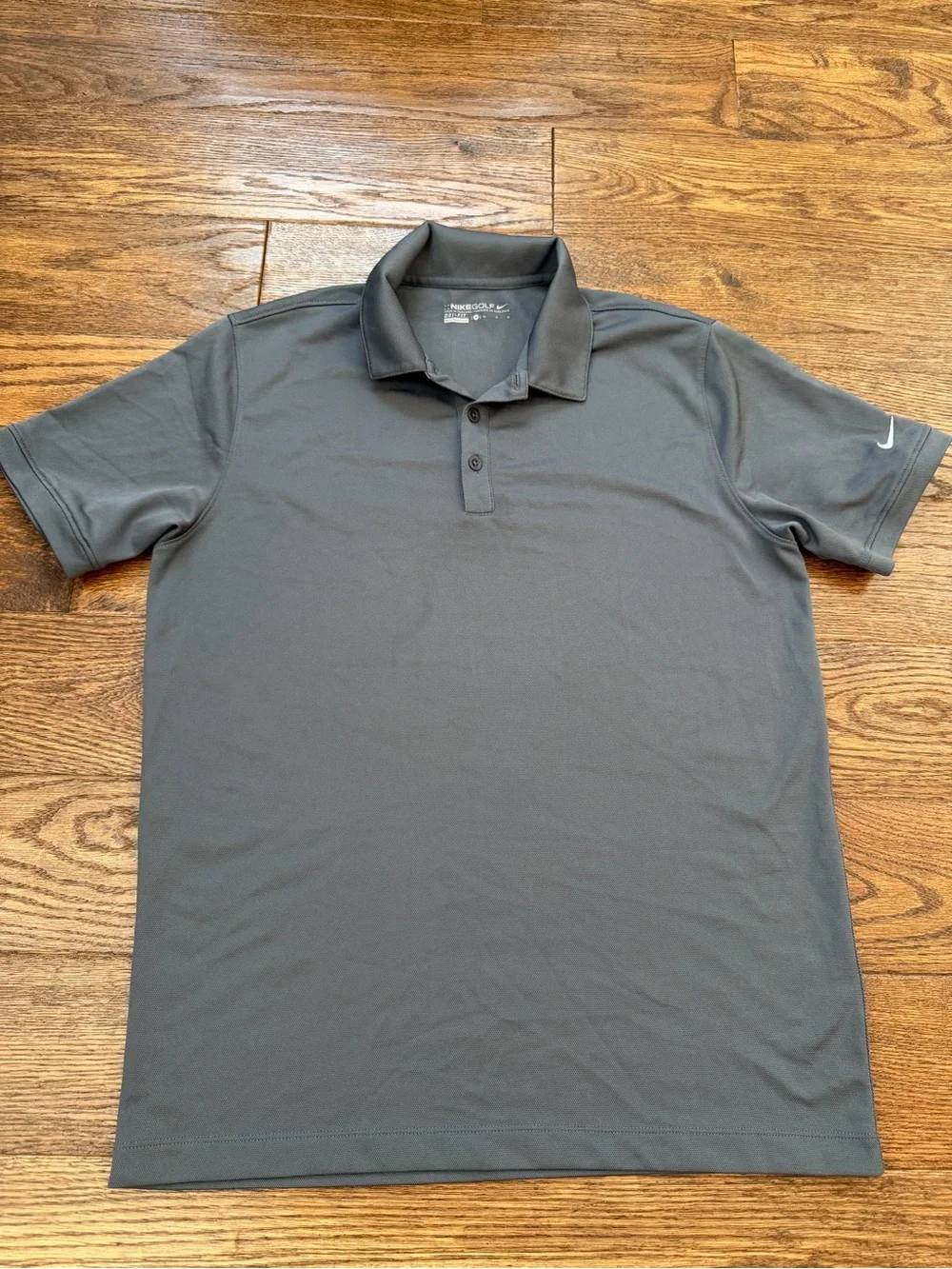 Nike Golf Dri-FIT Men's Gray Short Sleeve Polo Shirt Medium