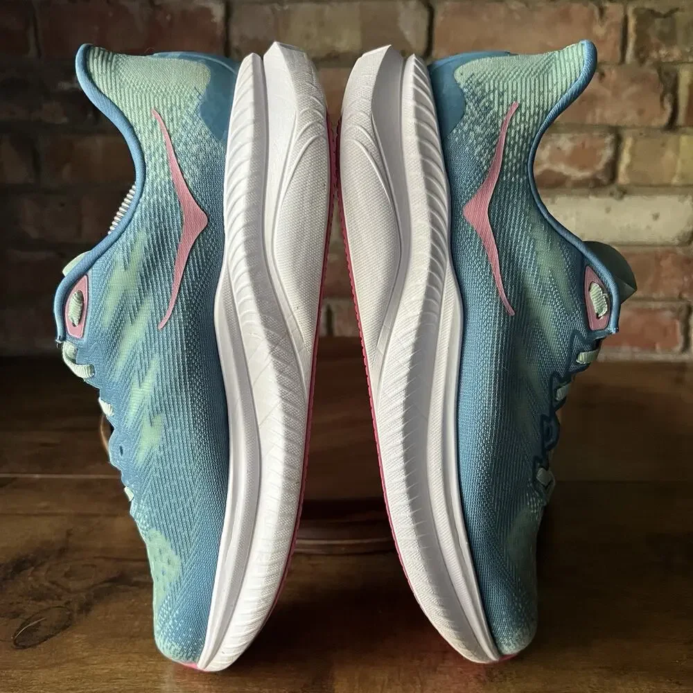 Hoka One One Mach 6 Womens 9.5 Jadeite Blue Cushioned Running Sneakers Shoes