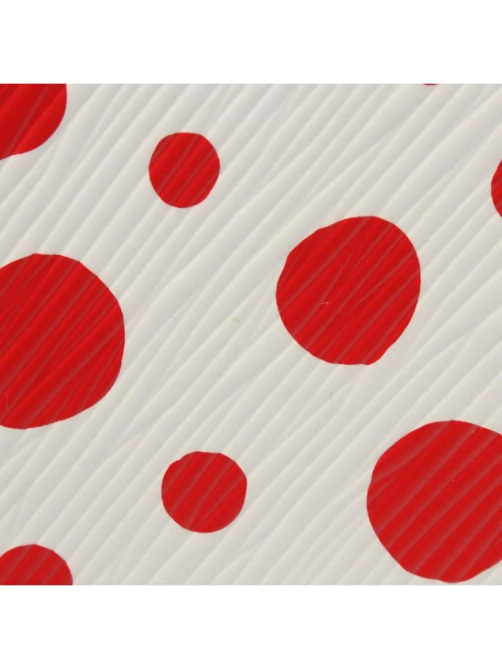 Louis Vuitton Round Wallet LV YK Zippy White Rouge Leather Yayoi Kusama