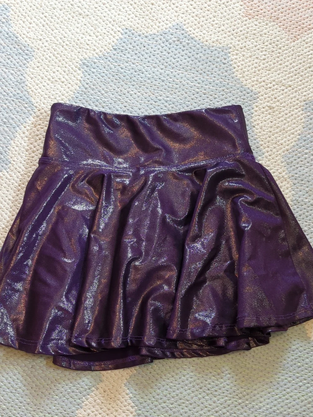 Shimmering Purple Girls's Skater Skort