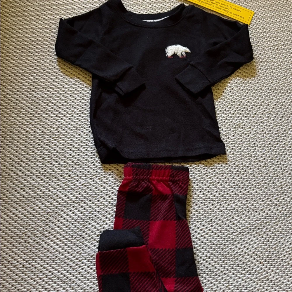 Pajamas toddler boys new size 3T Dearfoams 95% polyester 5% spandex